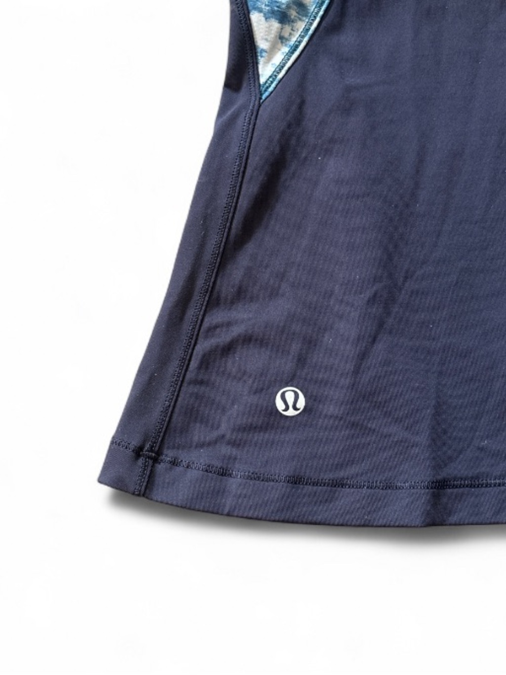 Lululemon Mesh With Me Tank Naval Blue Sea Side Silver Fox Alberta Lake Size 4 - Picture 6 of 7